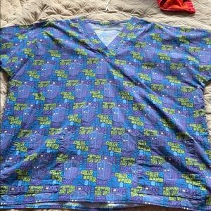 Dr who scrub top